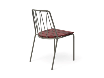 ROUSSEAU - Steel and wood chair by Nola Industrier - view 3